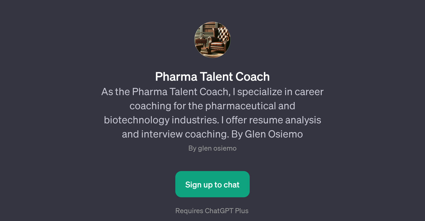 Pharma Talent Coach website