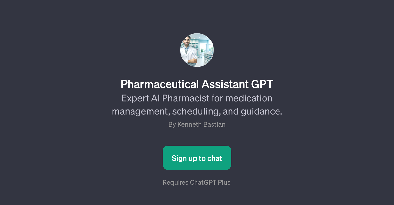 Pharmaceutical Assistant GPT website