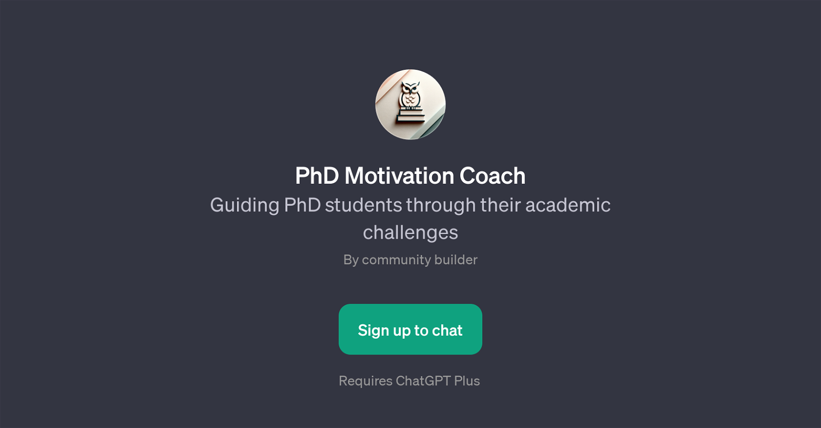 PhD Motivation Coach website
