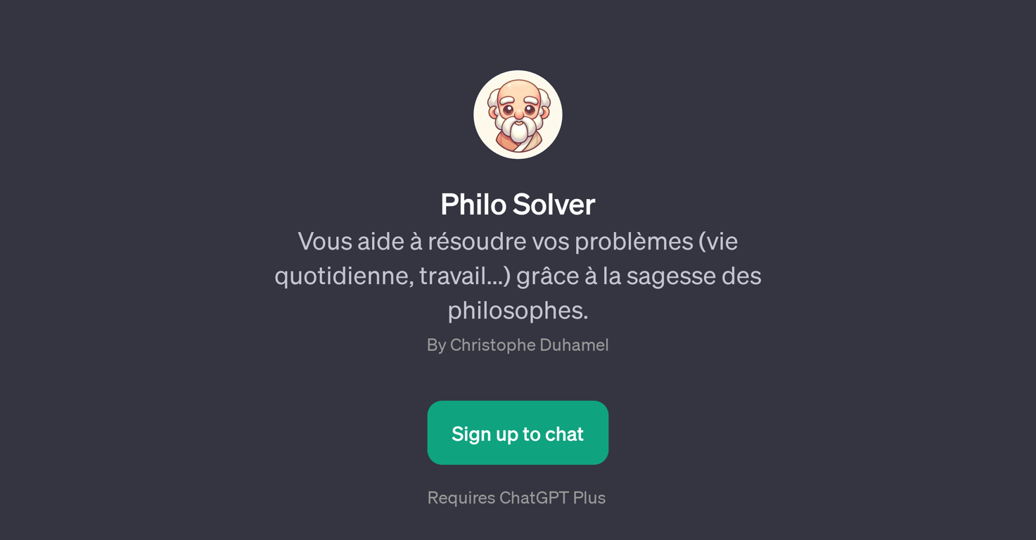 Philo Solver website