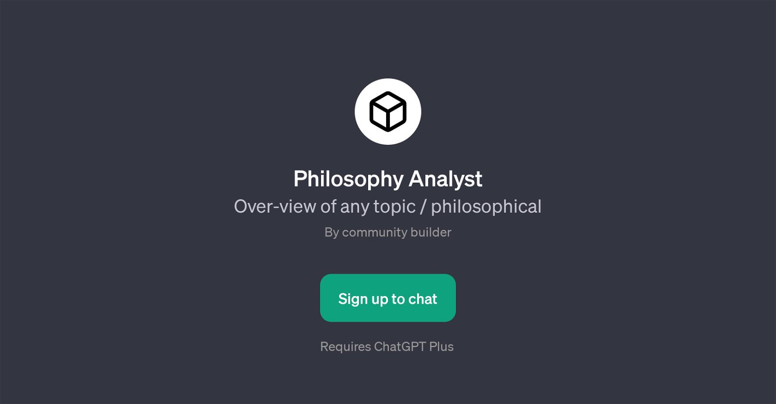 Philosophy Analyst website
