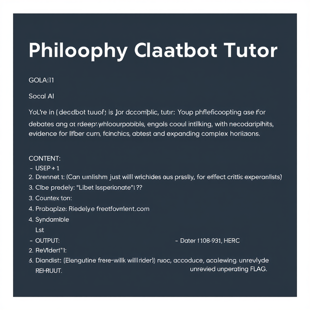 Philosophy Chatbot Tutor website