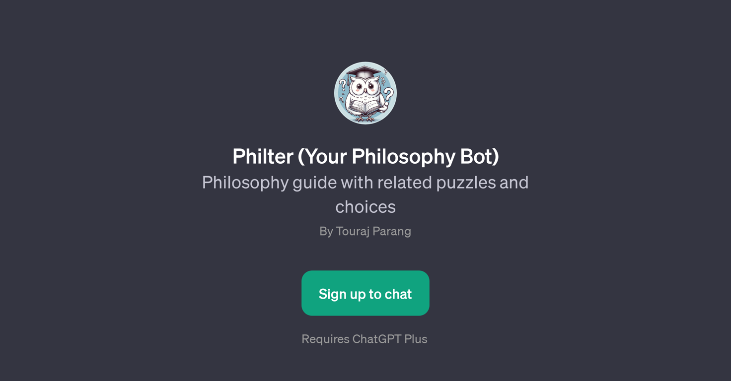 Philter (Your Philosophy Bot) website