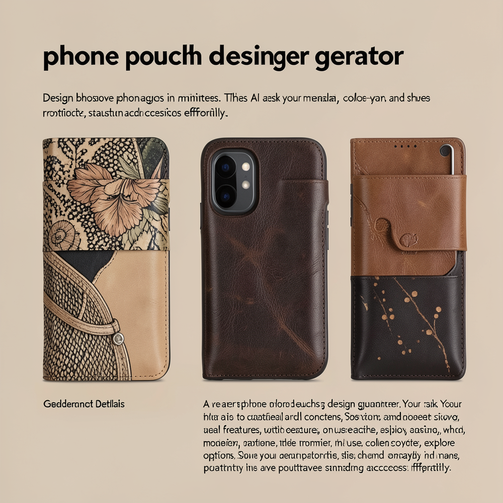 phone pouch designer  generator website