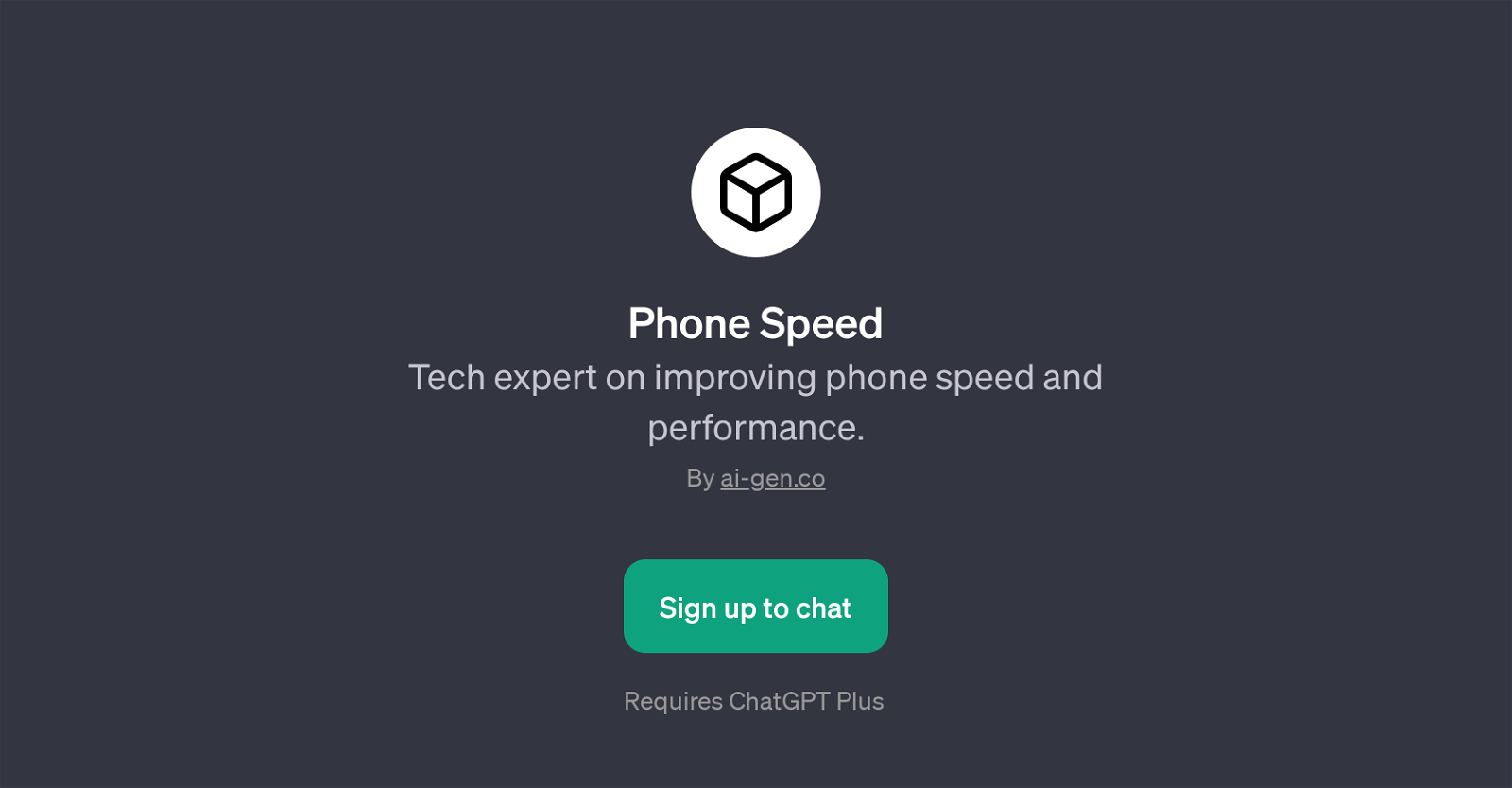 Phone Speed website
