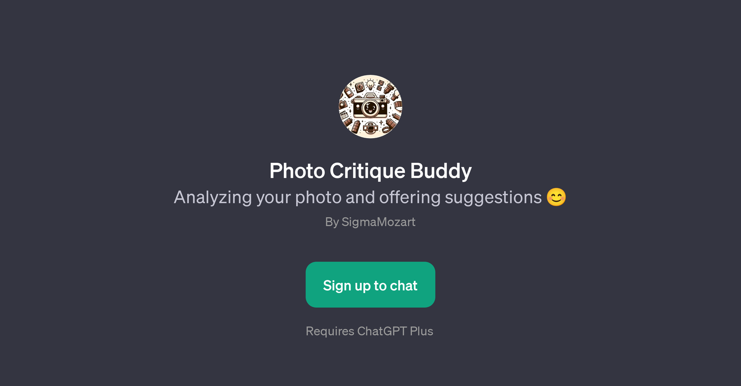 Photo Critique Buddy website