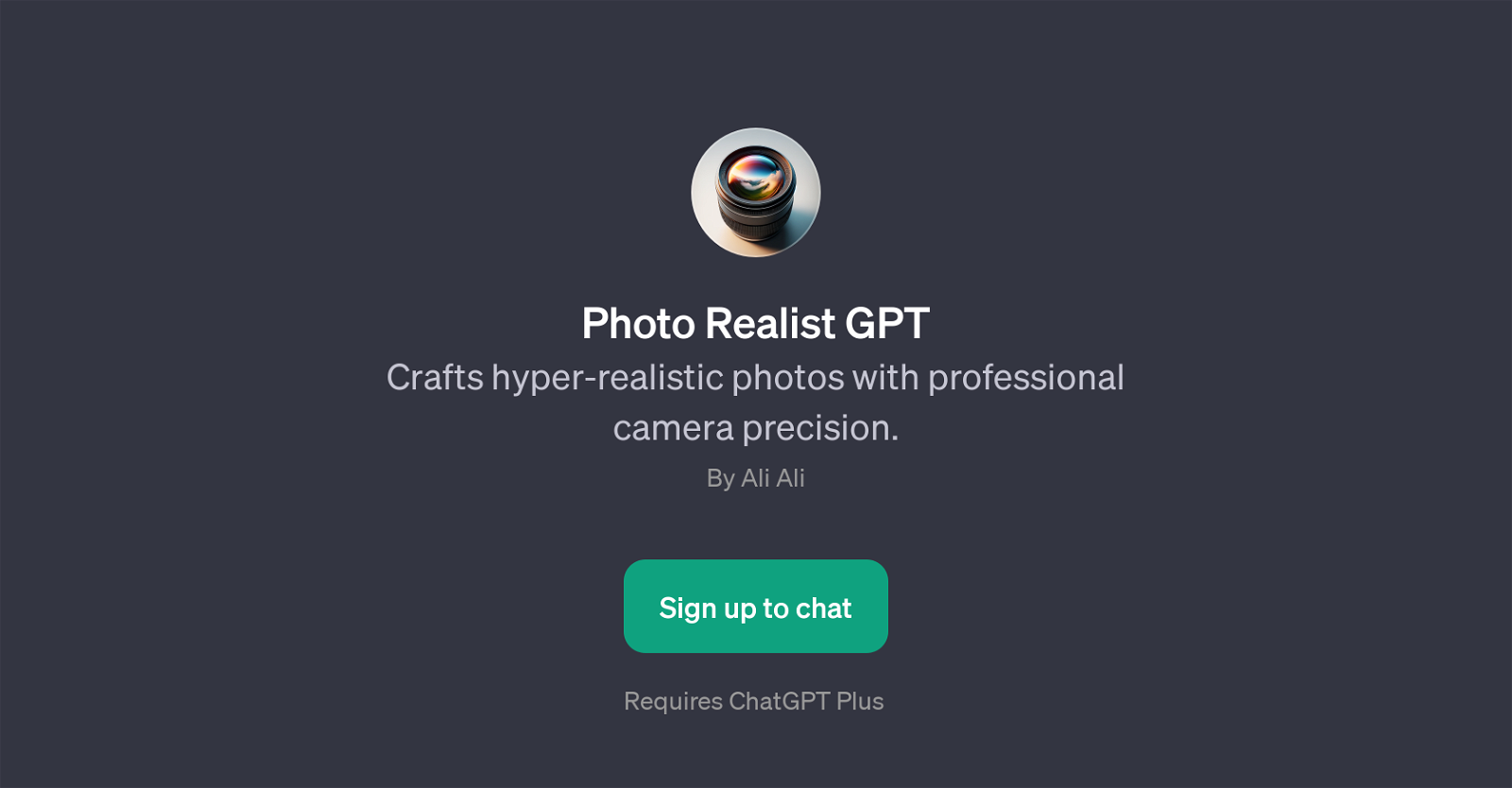 Photo Realist GPT website