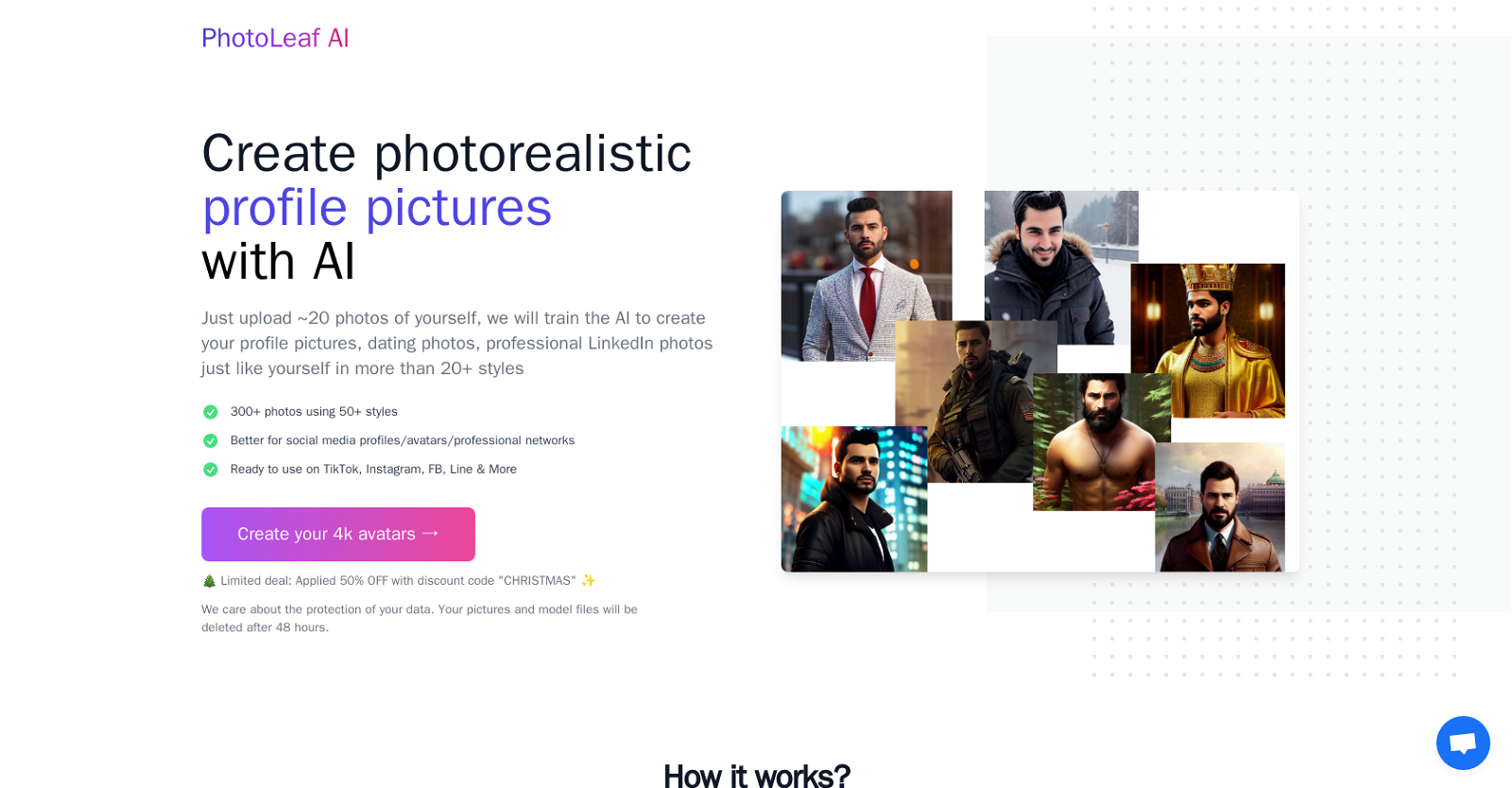 PhotoLeaf website