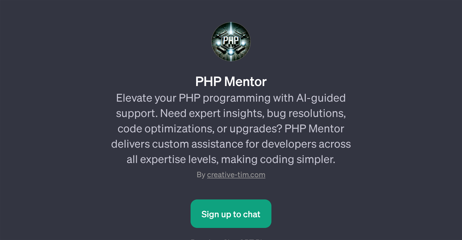 PHP Mentor website