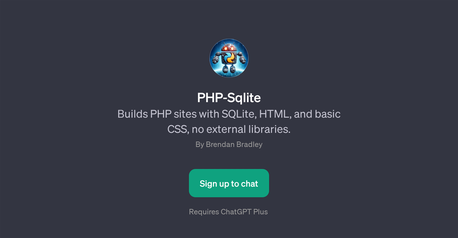 PHP-Sqlite website