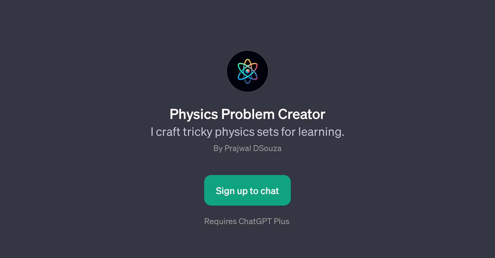 Physics Problem Creator website