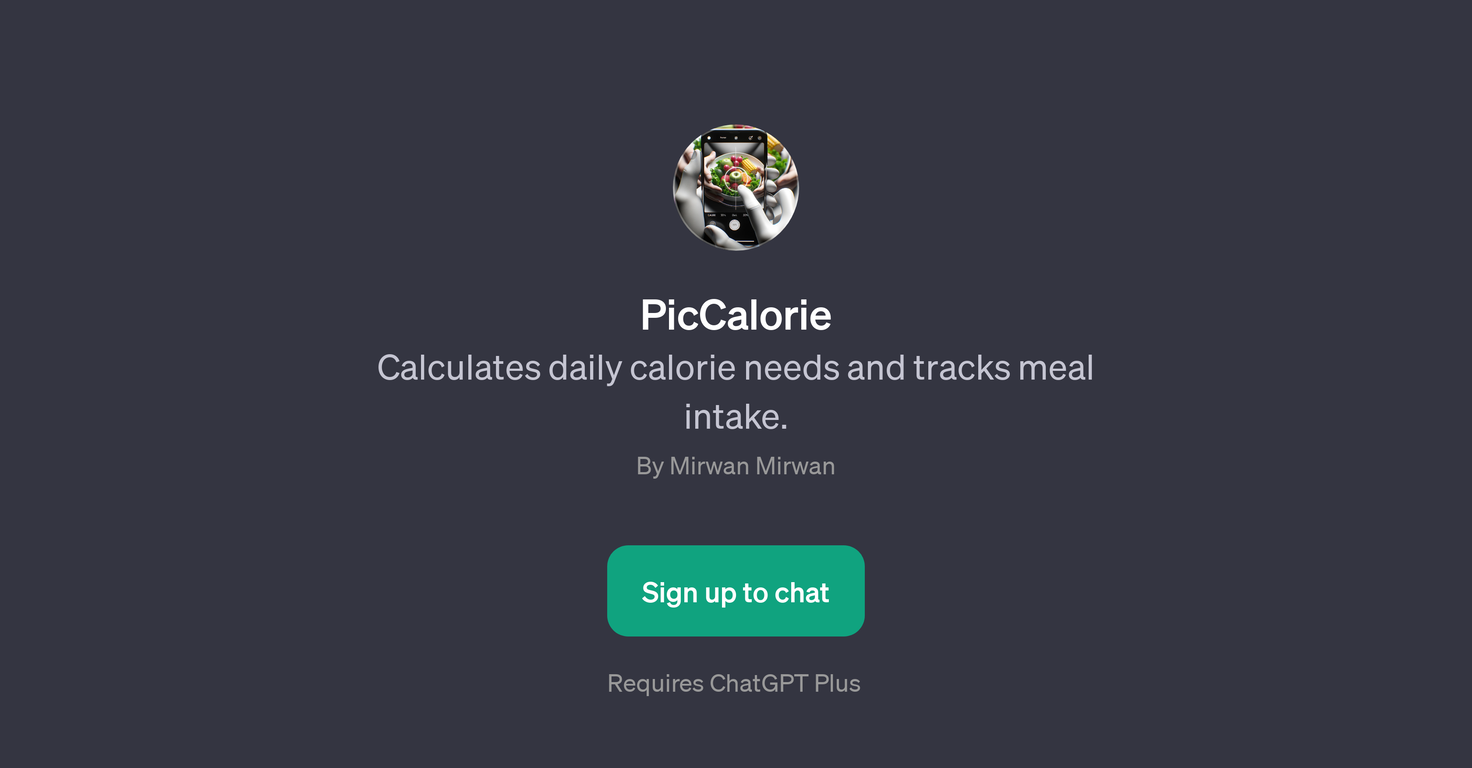 PicCalorie website