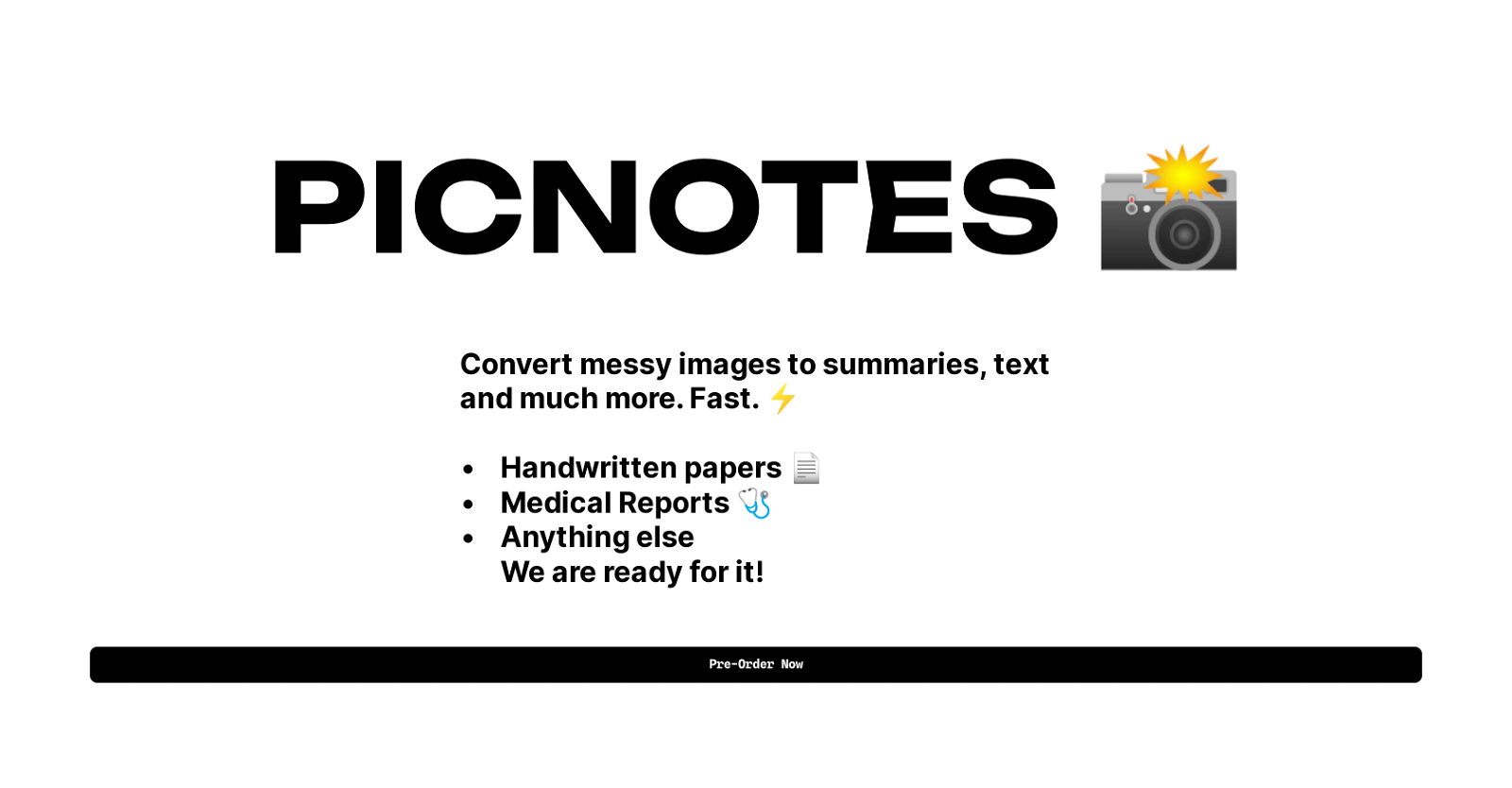PicNotes website
