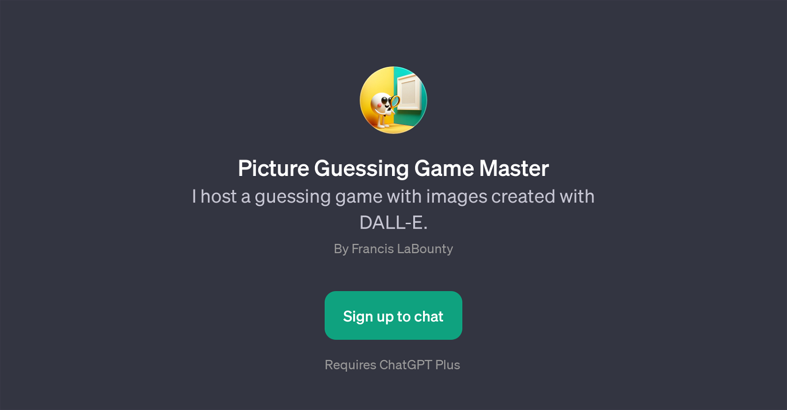 Picture Guessing Game Master website