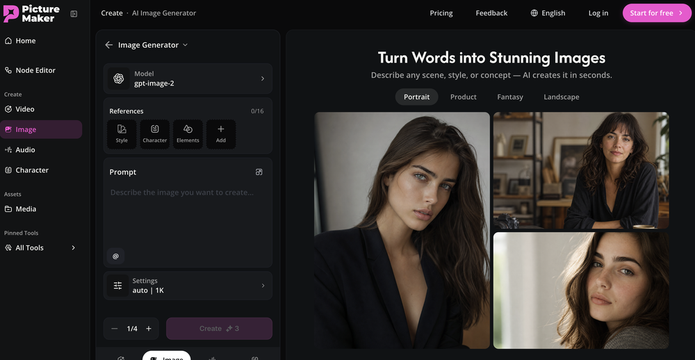 PictureMaker website
