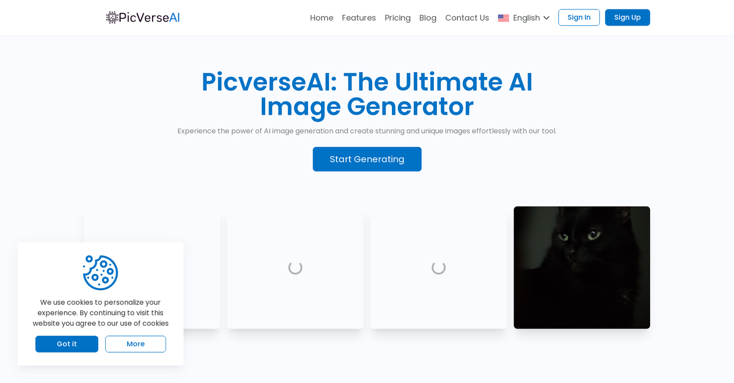 Picverseai website