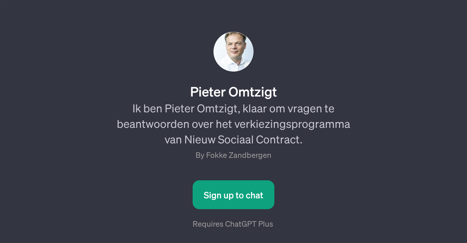 Pieter Omtzigt website
