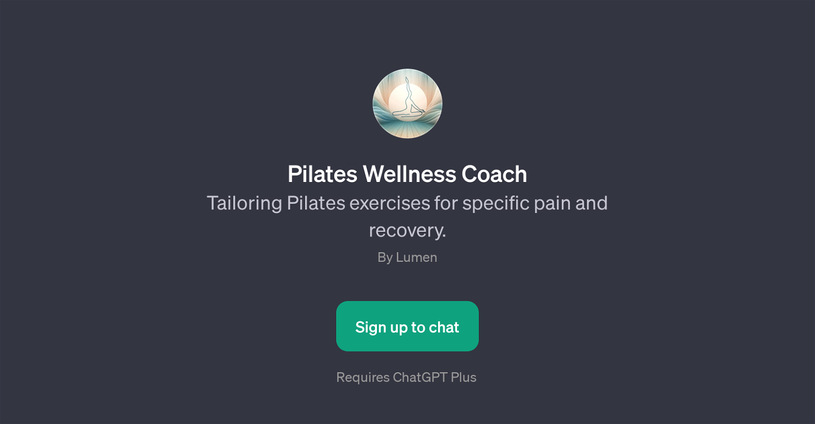 Pilates Wellness Coach GPT website