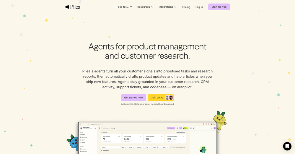 Pilea AI website
