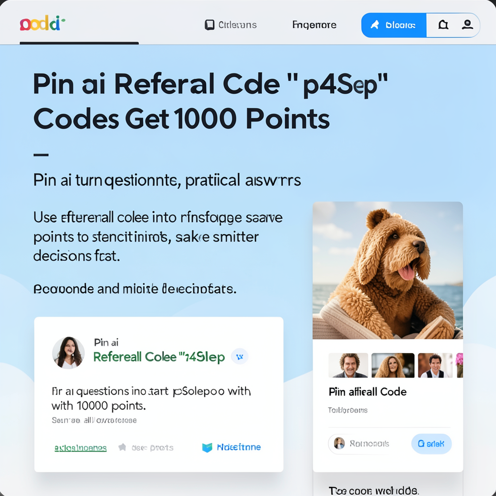 Pin ai Referral Code “p4Solep” Get 1000 Points website