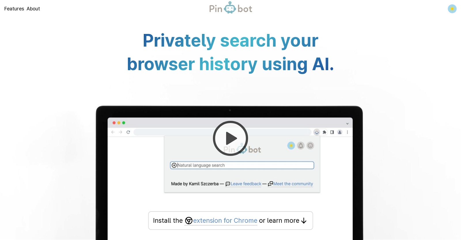Pinbot website