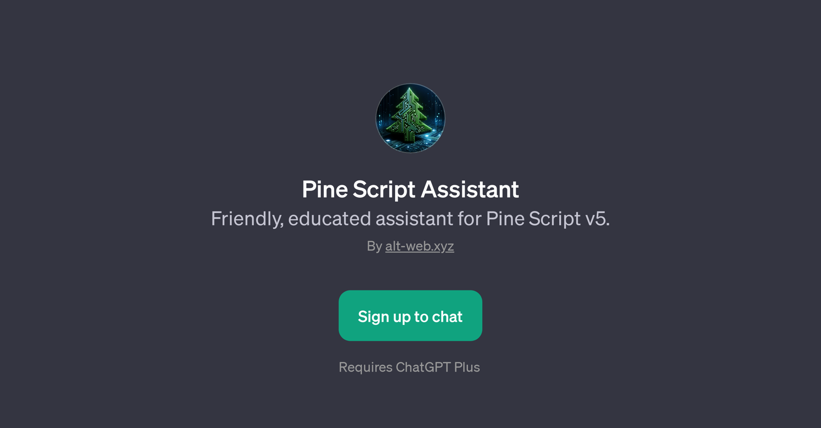 Pine Script Assistant website