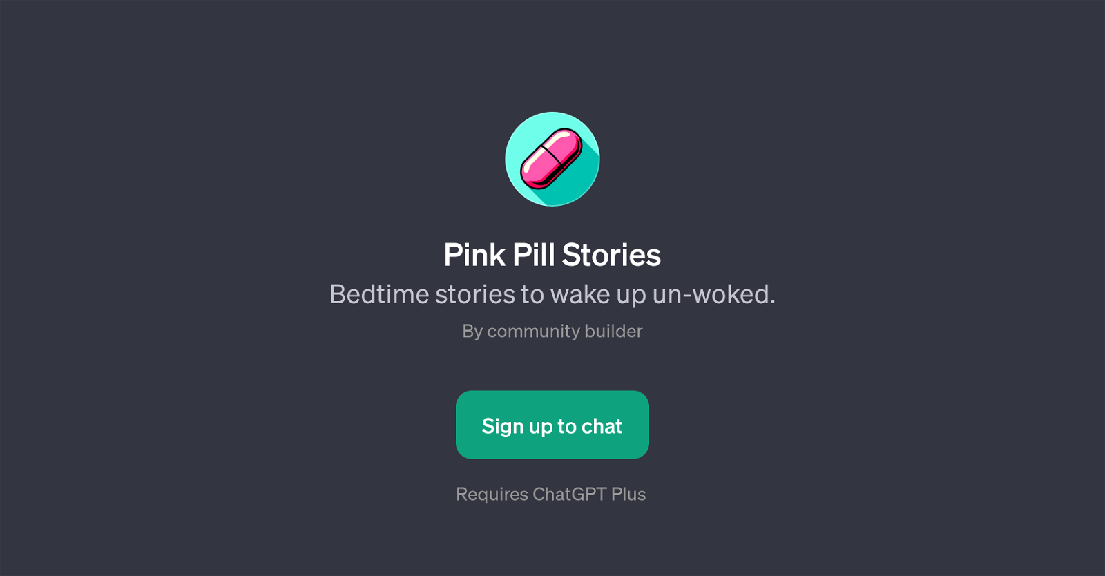 Pink Pill Stories website