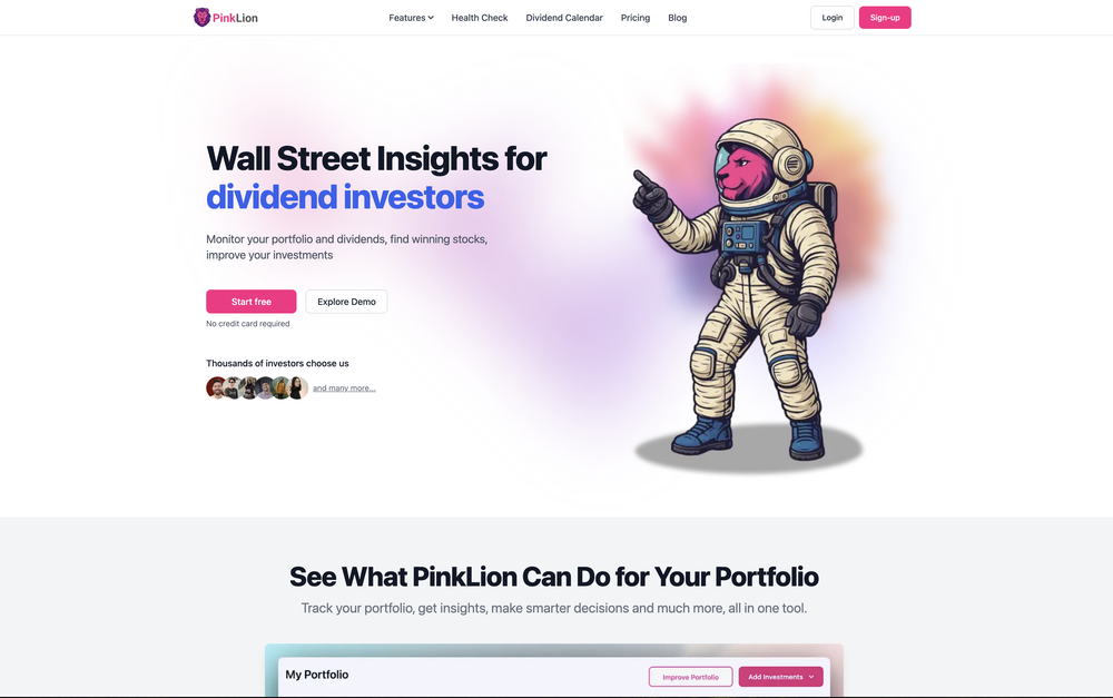 PinkLion website