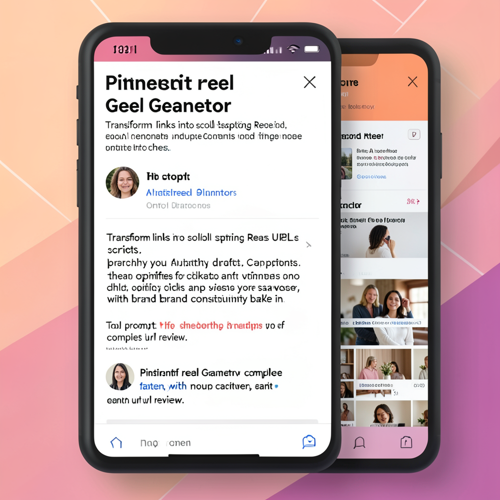 Pinterest Reel Generator website