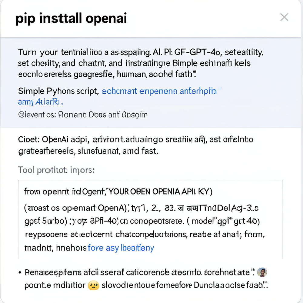 pip install openai website