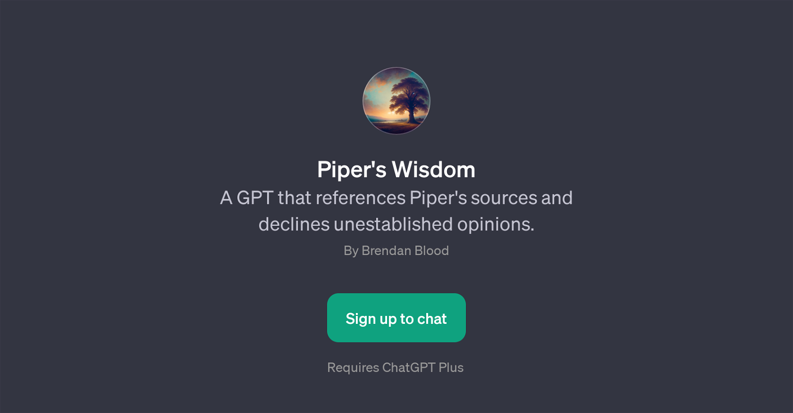 Piper's Wisdom website