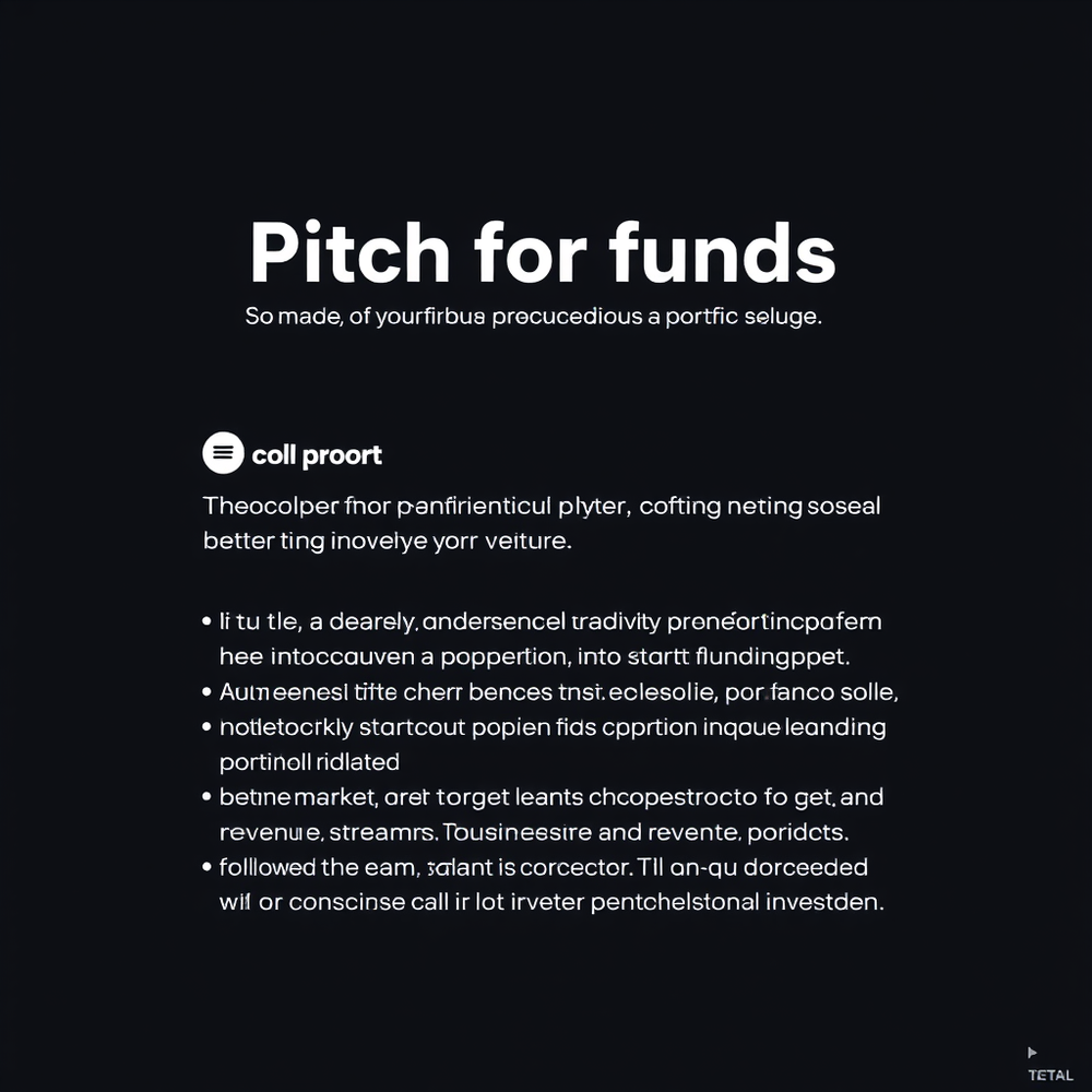 Pitch for funds website