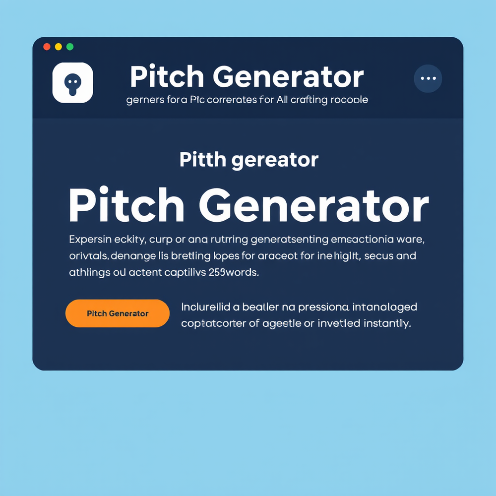 Pitch generator website