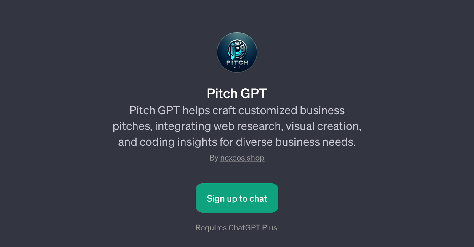 Pitch GPT website
