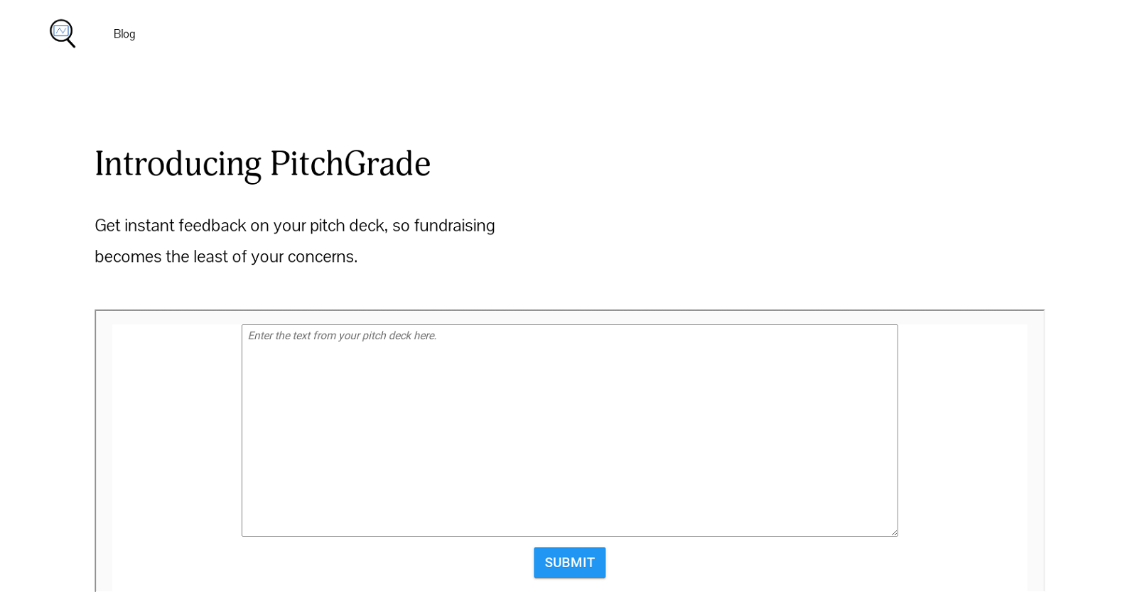 Pitchgrade website