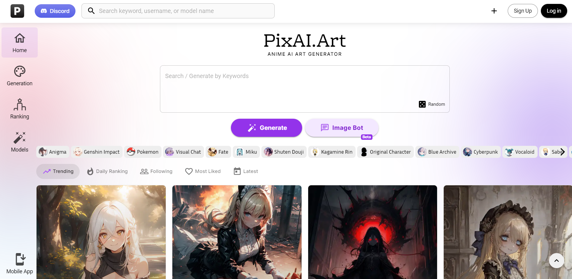 PixAI - AI Art Generator  Create Stunning Anime AI Art