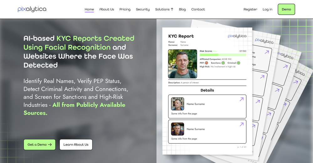 Pixalytica website