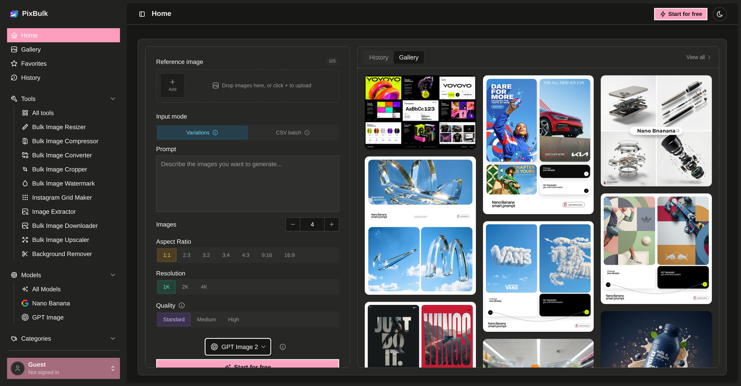 PixBulk website