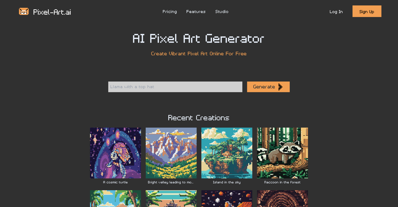 Pixel-Art.ai website