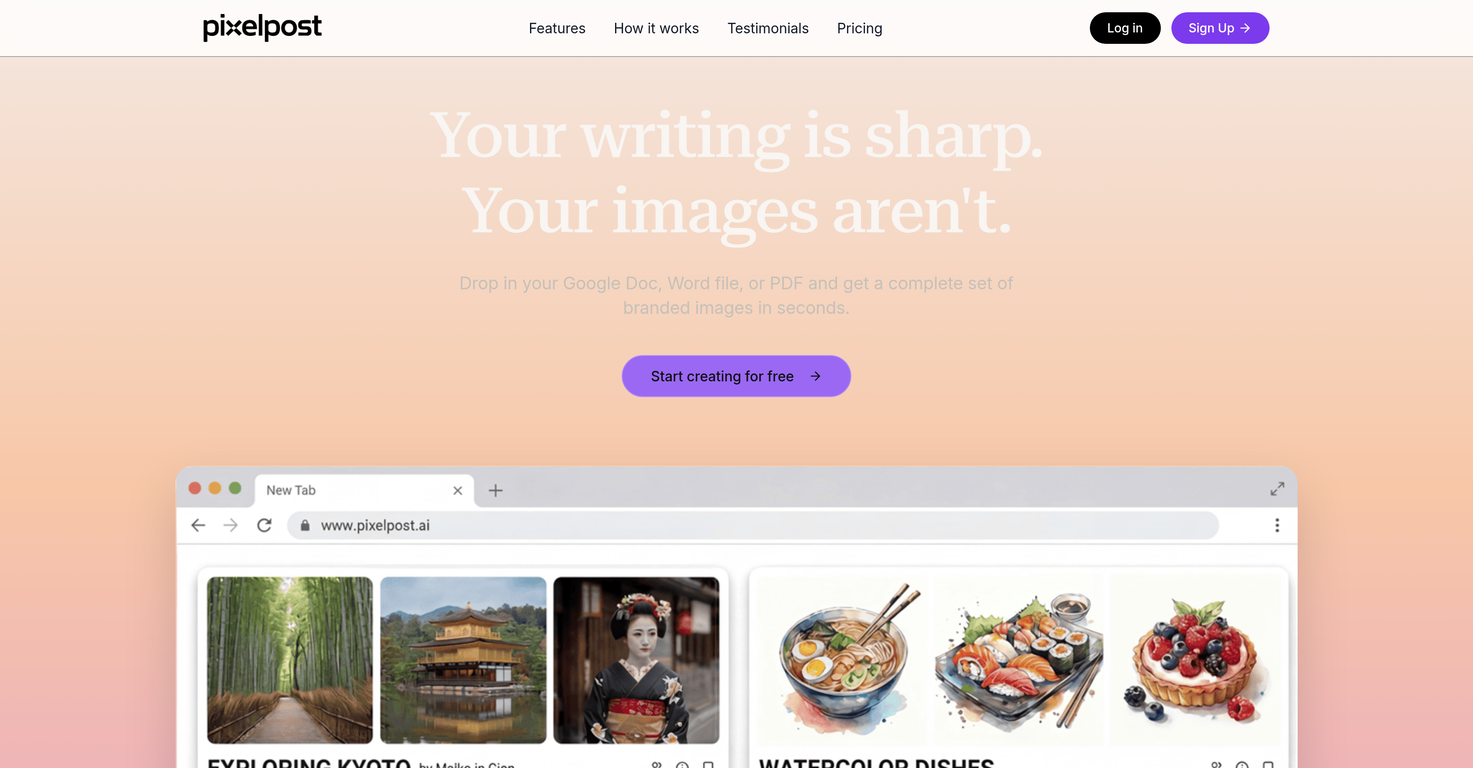 PixelPost website