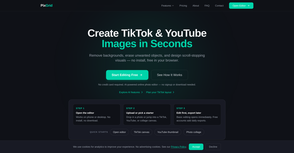 PixGrid website