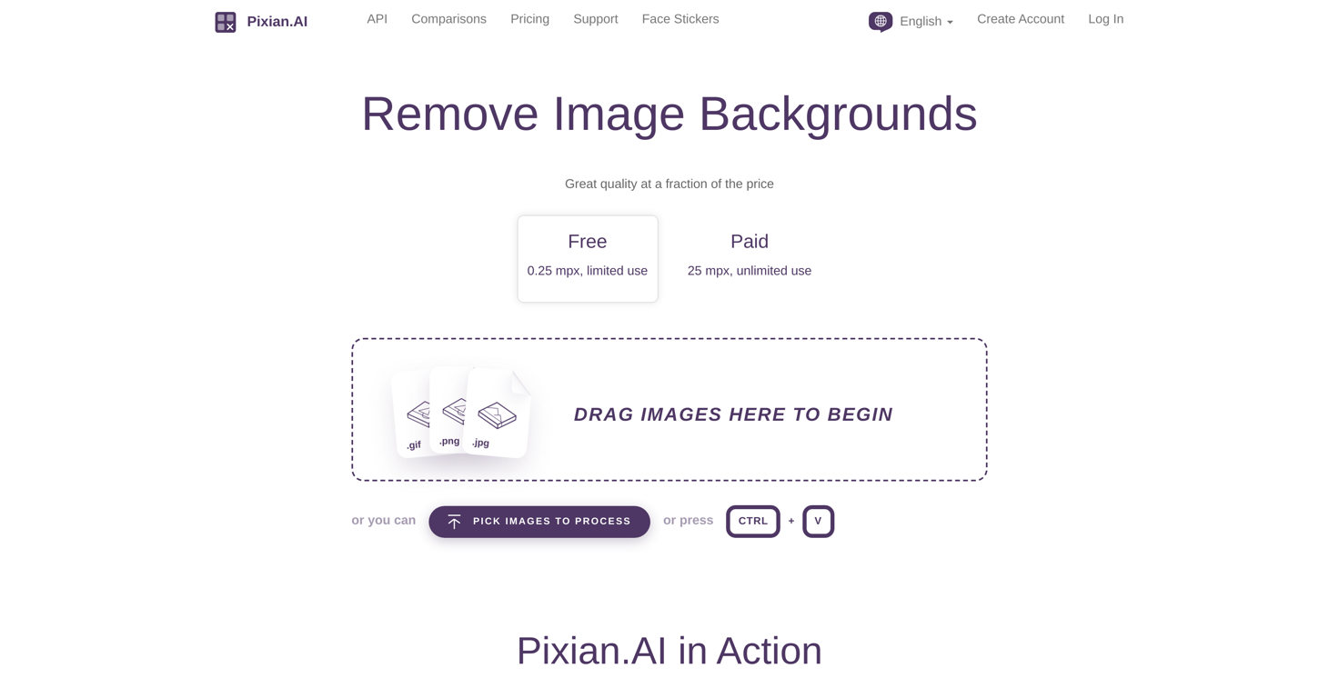 Pixian.AI website