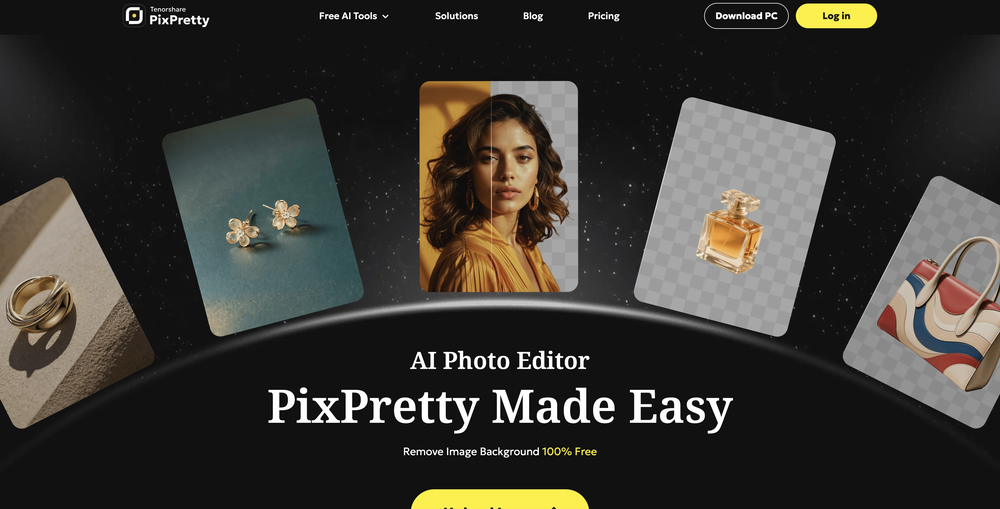 PixPretty AI website