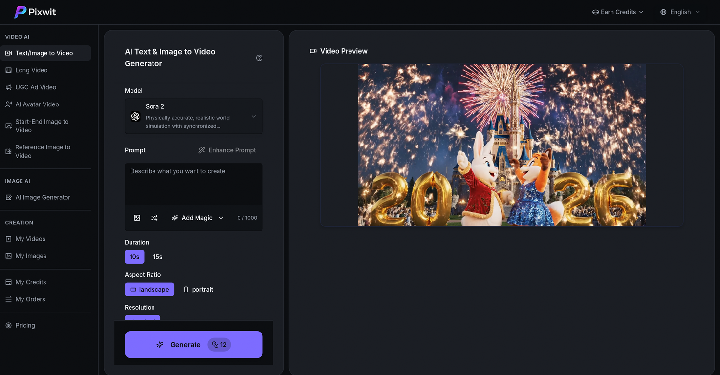Pixwit AI website
