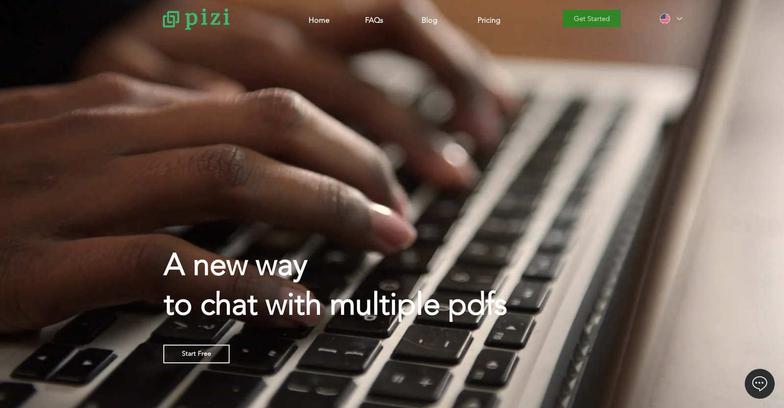 Pizi AI website
