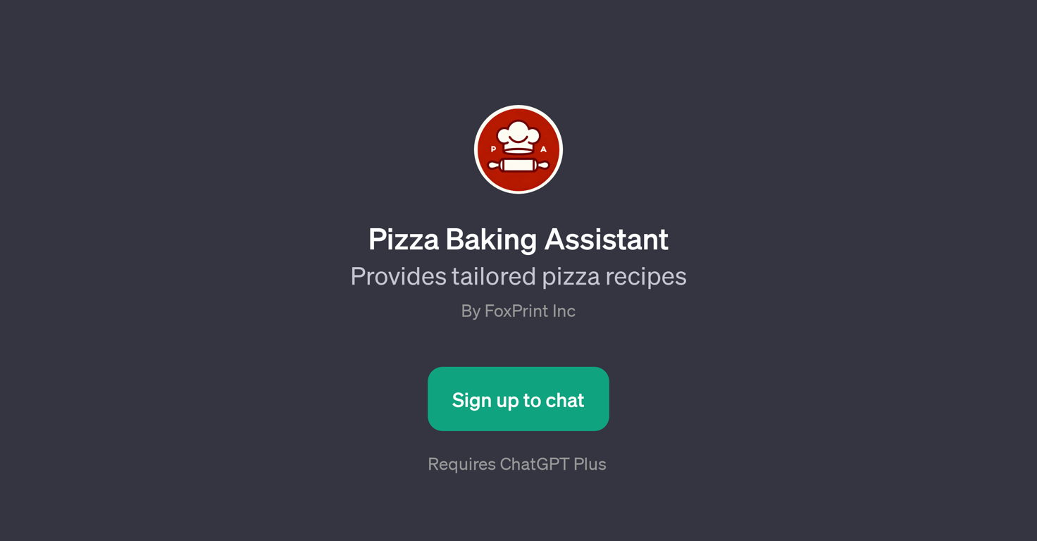 Pizza Baking Assistant website