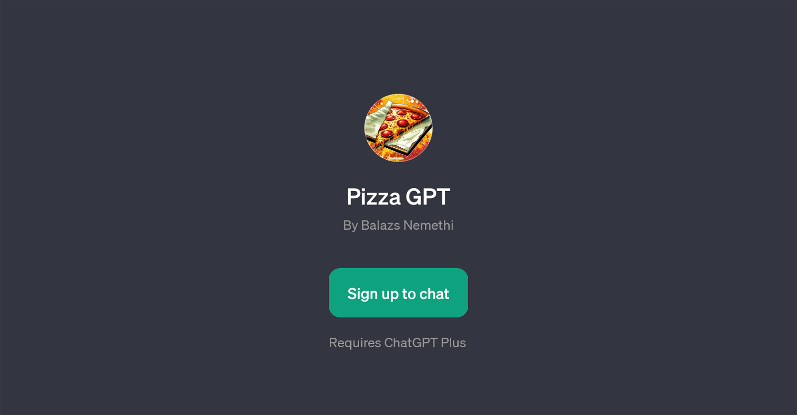 Pizza GPT website