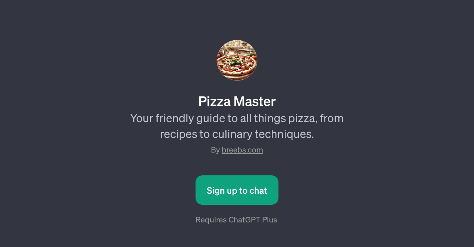 Pizza Master website