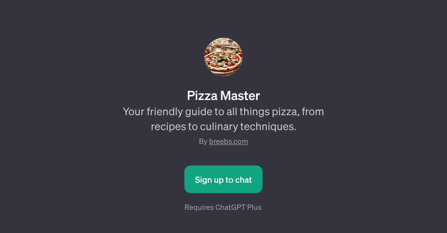Pizza Master website