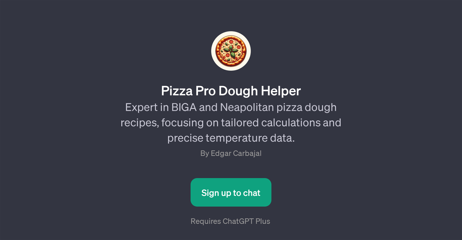Pizza Pro Dough Helper website